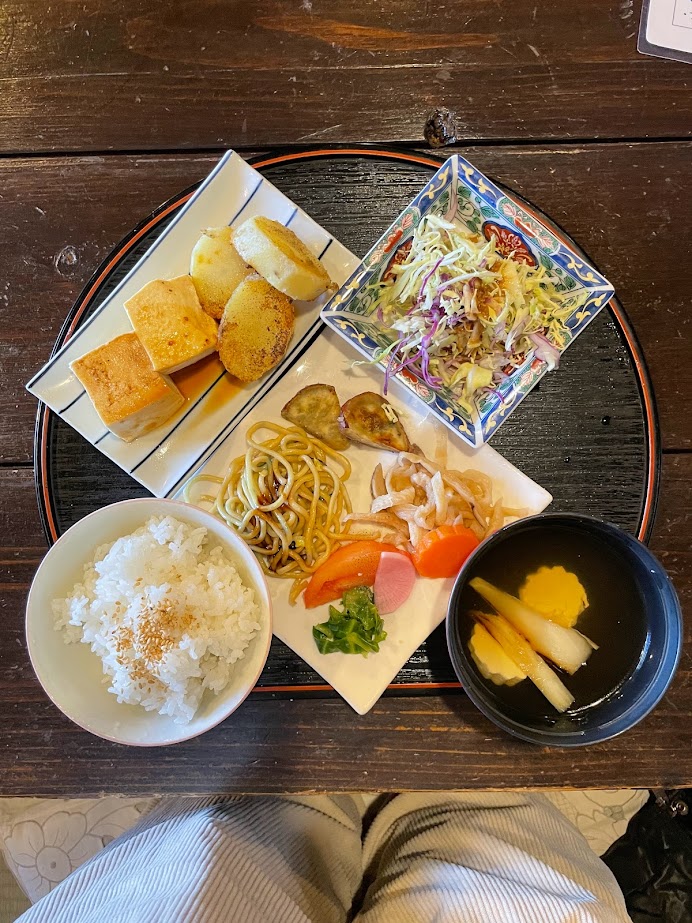 Japanese set lunch box meal